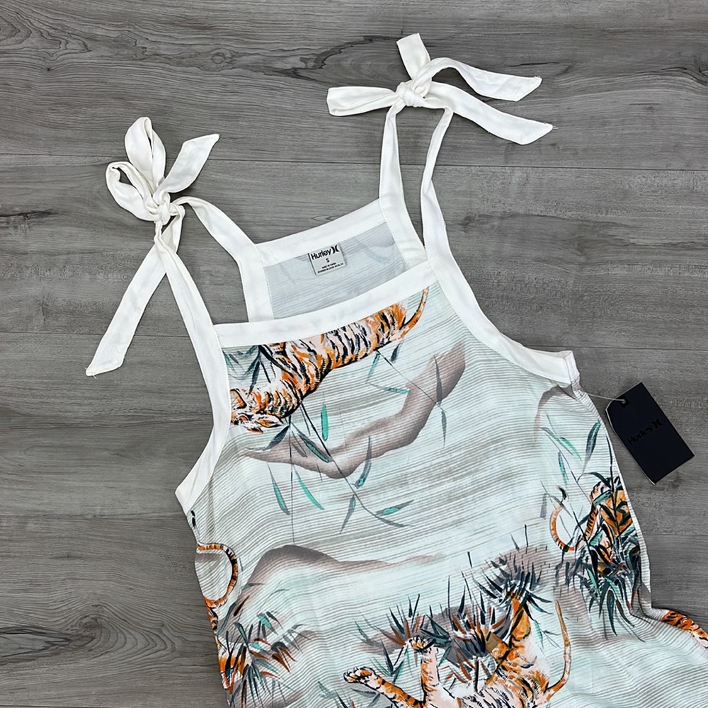 ☀️HURLEY☀️ PRINTED TIE DRESS COVER UP - Picture 5 of 11